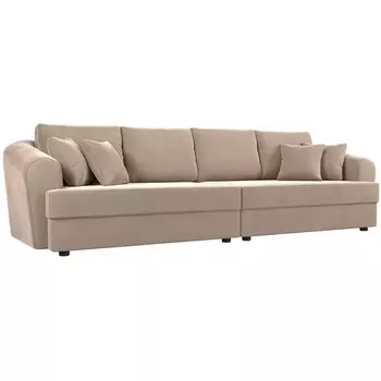 Прямой диван Милтон (велюр бежевый) Лига Диванов 100652