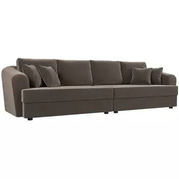 Прямой диван Милтон (велюр коричневый) Лига Диванов 100655