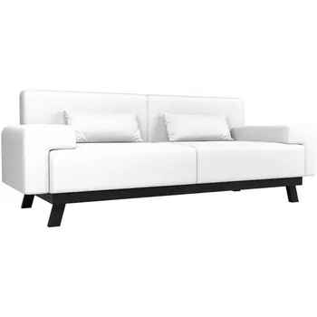 Прямой диван Мюнхен (экокожа белая) Лига Диванов 109115