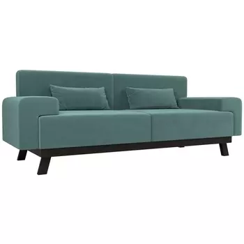 Прямой диван Мюнхен (велюр бирюзовый) Лига Диванов 109096