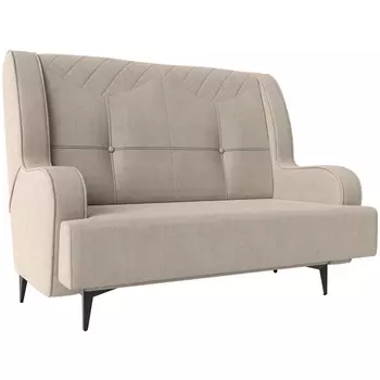 Прямой диван Неаполь 2-х местный (рогожка бежевая) Лига Диванов 113180