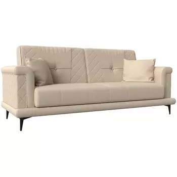 Прямой диван Неаполь (экокожа бежевая) Лига Диванов 111946