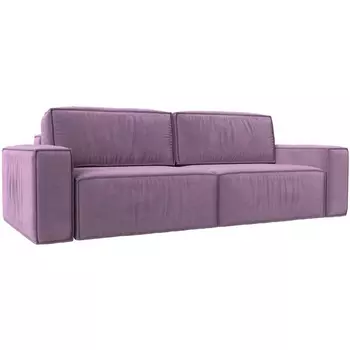 Прямой диван Прага классик (Микровельвет/Фиолетовый) Лига Диванов 116621