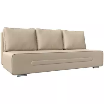 Прямой диван Приам (Экокожа/Бежевый) Лига Диванов 118694