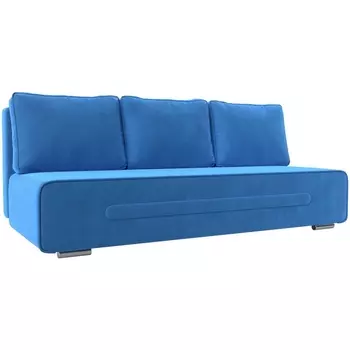 Прямой диван Приам (Велюр/Голубой) Лига Диванов 118668