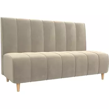 Прямой диван Ральф (микровельвет бежевый) Лига Диванов 104140