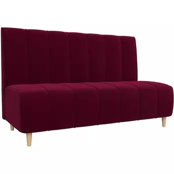 Прямой диван Ральф (микровельвет бордовый) Лига Диванов 110673