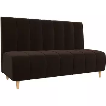 Прямой диван Ральф (микровельвет коричневый) Лига Диванов 104142