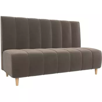 Прямой диван Ральф (велюр коричневый) Лига Диванов 104136