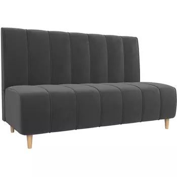 Прямой диван Ральф (велюр серый) Лига Диванов 104137