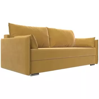 Прямой диван Сайгон (Микровельвет/Желтый) Лига Диванов 115110