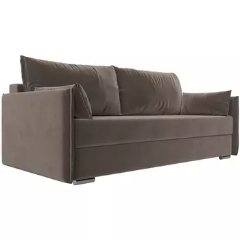 Прямой диван Сайгон (Велюр/Коричневый) Лига Диванов 115104