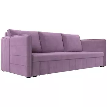Прямой диван Слим (Микровельвет/Фиолетовый) Лига Диванов 119813