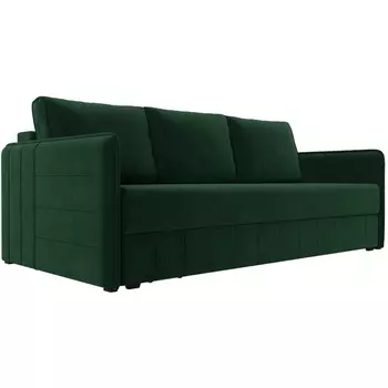 Прямой диван Слим НПБ (Велюр/Зеленый) Лига Диванов 119780