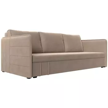 Прямой диван Слим (Велюр/Бежевый) Лига Диванов 119800