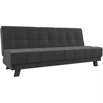 Прямой диван Винсент (велюр серый) Лига Диванов 102869