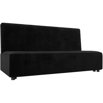 Прямой диван Зиммер (велюр черный) Лига Диванов 108550