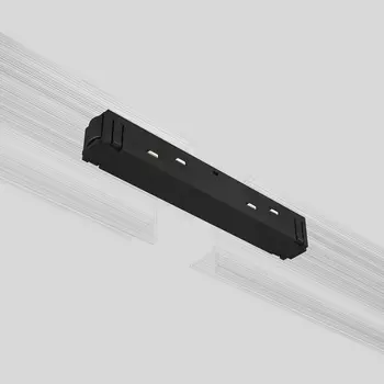 Прямой коннектор черный Elektrostandard Slim Magnetic 95135/00