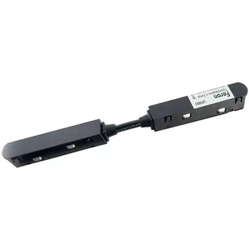 Прямой коннектор для низковольтного шинопровода, черный, Feron LD3003 41973