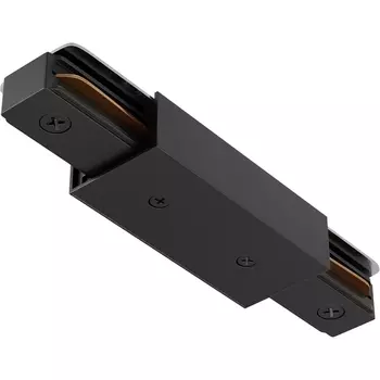 Прямой коннектор питания с вводом питания Unity (однофазный) черный Maytoni Accessories for tracks Unity TRA001CB-11B