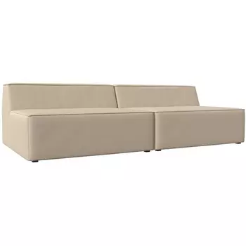 Прямой модульный диван Монс (Экокожа/Бежевый) Лига Диванов 119400