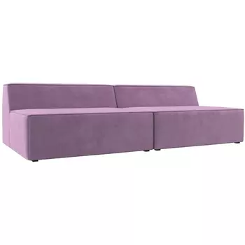 Прямой модульный диван Монс (Микровельвет/Фиолетовый) Лига Диванов 119376
