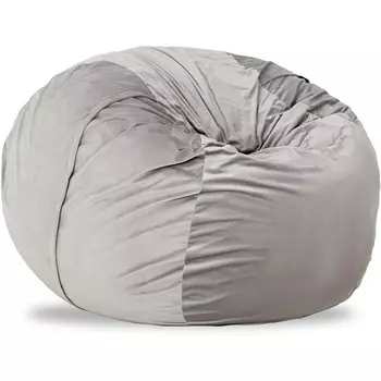 Пуф Amalfi ОГОГО (арт.605744), (Микровелюр/Светло-серый) ОГОГО Обстановочка!