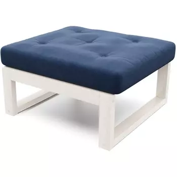 Пуф Arsko Амбер беленый дуб синий велюр