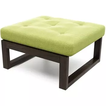 Пуф Arsko Амбер венге зеленая рогожка