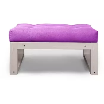 Пуф Arsko Астер беленый дуб фиолетовая рогожка