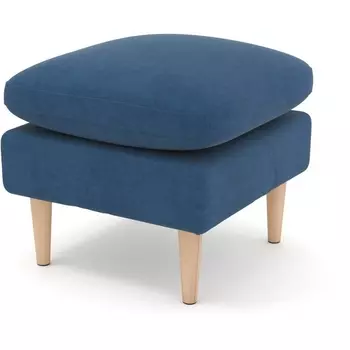 Пуф Arsko Корс синий велюр