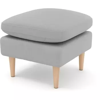 Пуф Arsko Корс светло-серый велюр