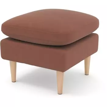 Пуф Arsko Корс терракотовый велюр