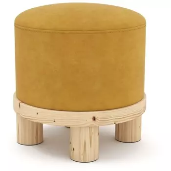 Пуф Arsko Сканди 1 горчичный велюр