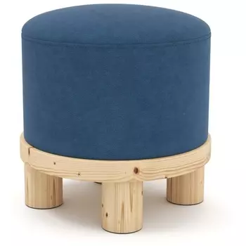 Пуф Arsko Сканди 1 синий велюр