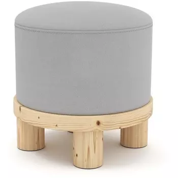 Пуф Arsko Сканди 1 светло-серый велюр