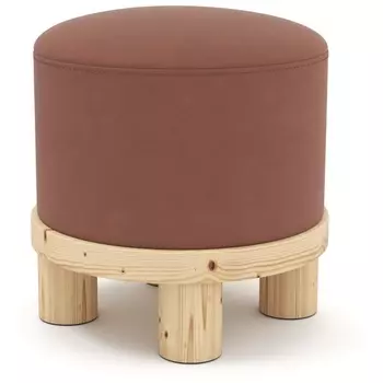 Пуф Arsko Сканди 1 терракотовый велюр