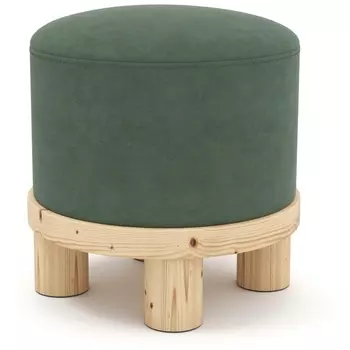 Пуф Arsko Сканди 1 зеленый велюр