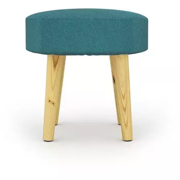 Пуф Arsko Сканди 2 голубая рогожка