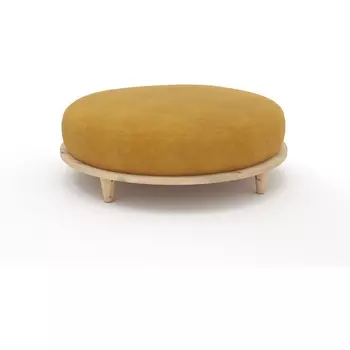 Пуф Arsko Сканди 4 горчичный велюр