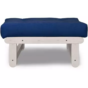 Пуф Arsko Сламбер беленый дуб синий вельвет