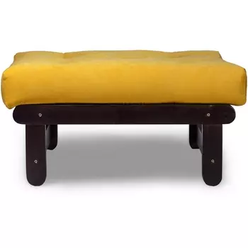 Пуф Arsko Сламбер венге желтый вельвет