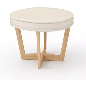 Пуф Arsko Вильсон молочный велюр