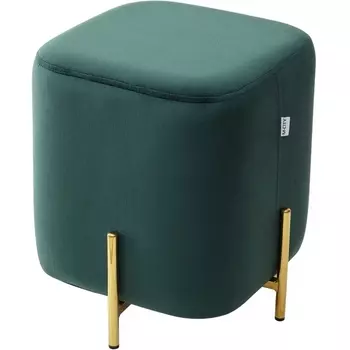 Пуф для гостиной ARES BLUVEL-78 GREEN / GOLD М-City M-City