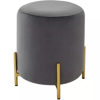 Пуф для гостиной RICE BLUVEL-14 GREY / GOLD М-City M-City