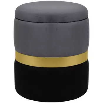 Пуф Dreambag Аризона Серо-Черный (Золото) 13664