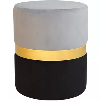 Пуф Dreambag Колорадо Серо-Черный (Золото) 13667