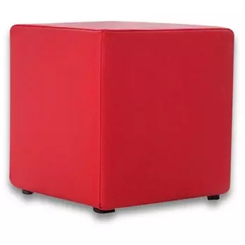 Пуф Dreambag Валенсия Красный ЭкоКожа 13161