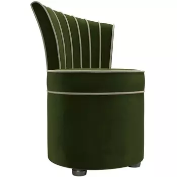 Пуф Ирис (микровельвет зеленый, кант микровельвет бежевый) Лига Диванов 29288