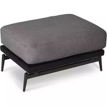 Пуф Ispani ОГОГО (арт.808351), (Экокожа,Ткань/Серый,Черный) ОГОГО Обстановочка!